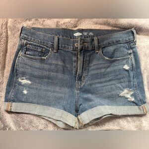 Old Navy Women's Distressed Blue Jean Shorts